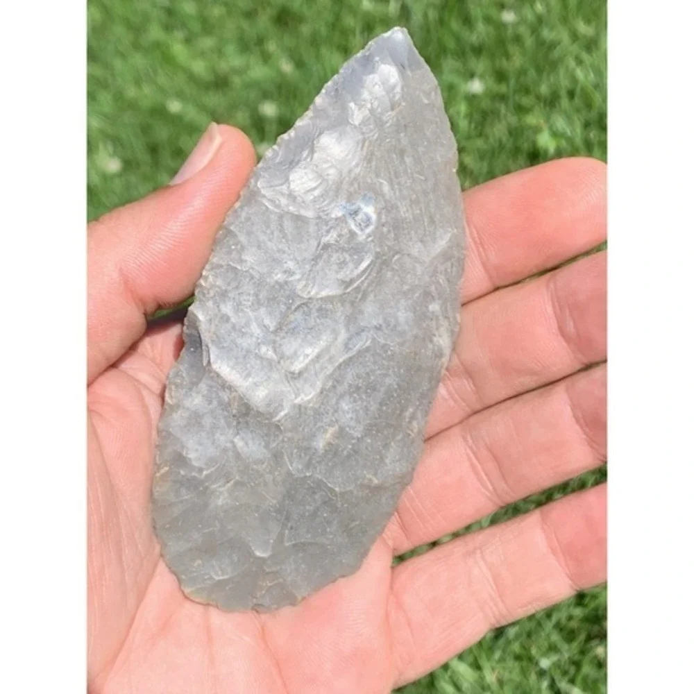 Authentic Archaic Blade Pulaski Co Kentucky 4 Inch Glossy‎ Grey Material Thin